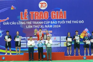 Giải Cầu lông trẻ tranh Cúp báo Tuổi trẻ Thủ đô lần thứ XI, năm 2024 thành công tốt đẹp.