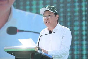 Thứ trưởng Bộ Nông nghiệp và Môi trường Lê Công Thành Phát biểu tại buổi lễ.