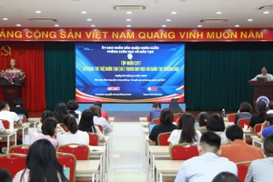 Quang cảnh lớp tập huấn.