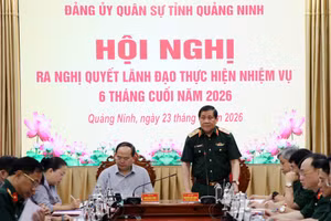 Trung tướng Nguyễn Đức Hưng phát biểu chỉ đạo tại hội nghị.