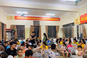 Quang cảnh buổi tuyên truyền.
