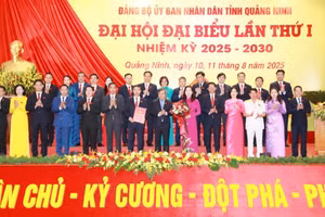 Ban Chấp hành Đảng bộ UBND tỉnh, nhiệm kỳ 2025-2030 ra mắt tại đại hội.