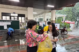 Các trường được linh hoạt điều chỉnh lịch học trước diễn biến của bão.