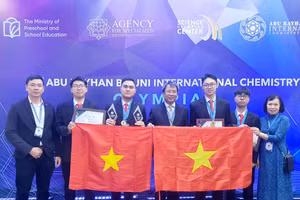 Đoàn Việt Nam dự thi Olympic Hóa học quốc tế Abu Rayhan Biruni năm 2025.
