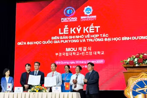 Đại học Quốc gia Pukyong hợp tác toàn diện với Trường Đại học Bình Dương.
