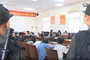 Các nghi phạm bị bắt giữ.