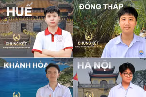 Các thí sinh dự trận chung kết Olympia năm thứ 25.