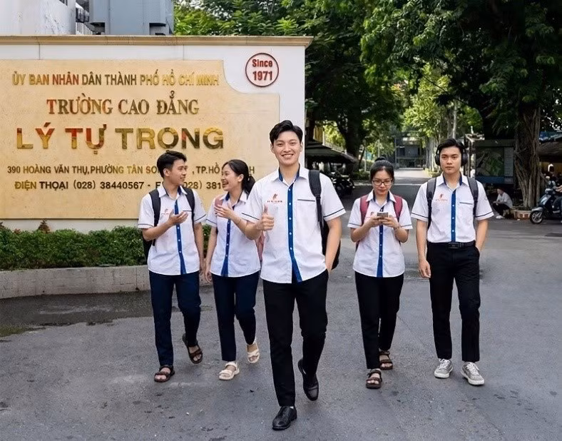 Sinh viên Trường Cao đẳng Lý Tự Trọng TPHCM.