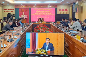 Hội nghị tập huấn phóng viên báo chí tuyên truyền Đại hội XIV của Đảng, điểm cầu tỉnh Thái Nguyên.