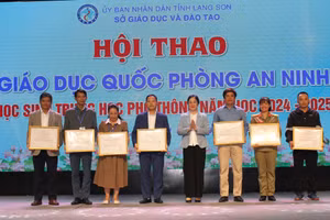 Lạng Sơn tổng kết Hội thao giáo dục quốc phòng an ninh cho học sinh THPT