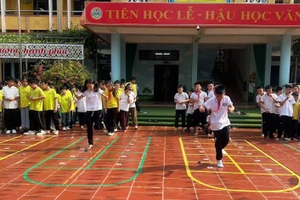 Học trò trường Tiểu học Chi Lăng (phường Lương Văn Tri, tỉnh Lạng Sơn).