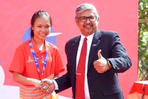 Triệu Thị Bình từng giành huy chương tại Đại hội thể thao học sinh Đông Nam Á 2024 và bây giờ tiếp tục có huy chương Vàng tại giải đấu ở Brunei. Ảnh: NVCC