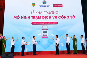 Mô hình Trạm dịch vụ công số tại Lạng Sơn chính thức được khai trương.