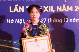 Hoàng Cao An Nga tại Lễ Tuyên dương. Ảnh: NVCC