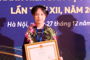 Hoàng Cao An Nga tại Lễ Tuyên dương. Ảnh: NVCC