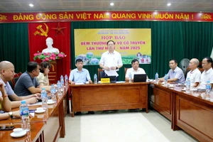 Sở Văn hóa, Thể thao và Du lịch Thái Nguyên họp báo thông tin về chương trình Đêm thượng đài võ cổ truyền lần thứ nhất, năm 2025.