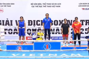 Vận động viên của tỉnh Cao Bằng giành Huy chương Vàng tại Giải Vô địch Boxing trẻ toàn quốc năm 2025.