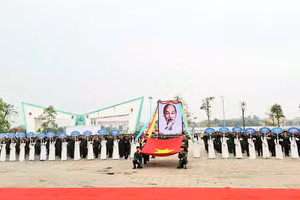 Quang cảnh Lễ khai mạc Hội thi.