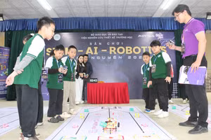 Đội tuyển trường TH Nguyễn Viết Xuân tham gia thi đấu.