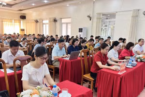 Các học viên tham dự lớp tập huấn. Ảnh: T.H