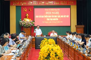 Hội nghị Ban Chỉ đạo triển khai xóa nhà tạm, nhà dột nát trên địa bàn tỉnh Thái Nguyên.