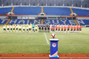 Lễ khai mạc Giải bóng đá nữ Cúp Quốc gia 2026 tại Sân vận động tỉnh Thái Nguyên.