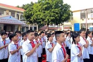 Một hoạt động ngoại khóa của trường THCS Tam Thanh (phường Tam Thanh, tỉnh Lạng Sơn).