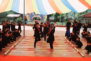 Các em học sinh trường PTDT bán trú xã Bắc La huyện Văn Lãng