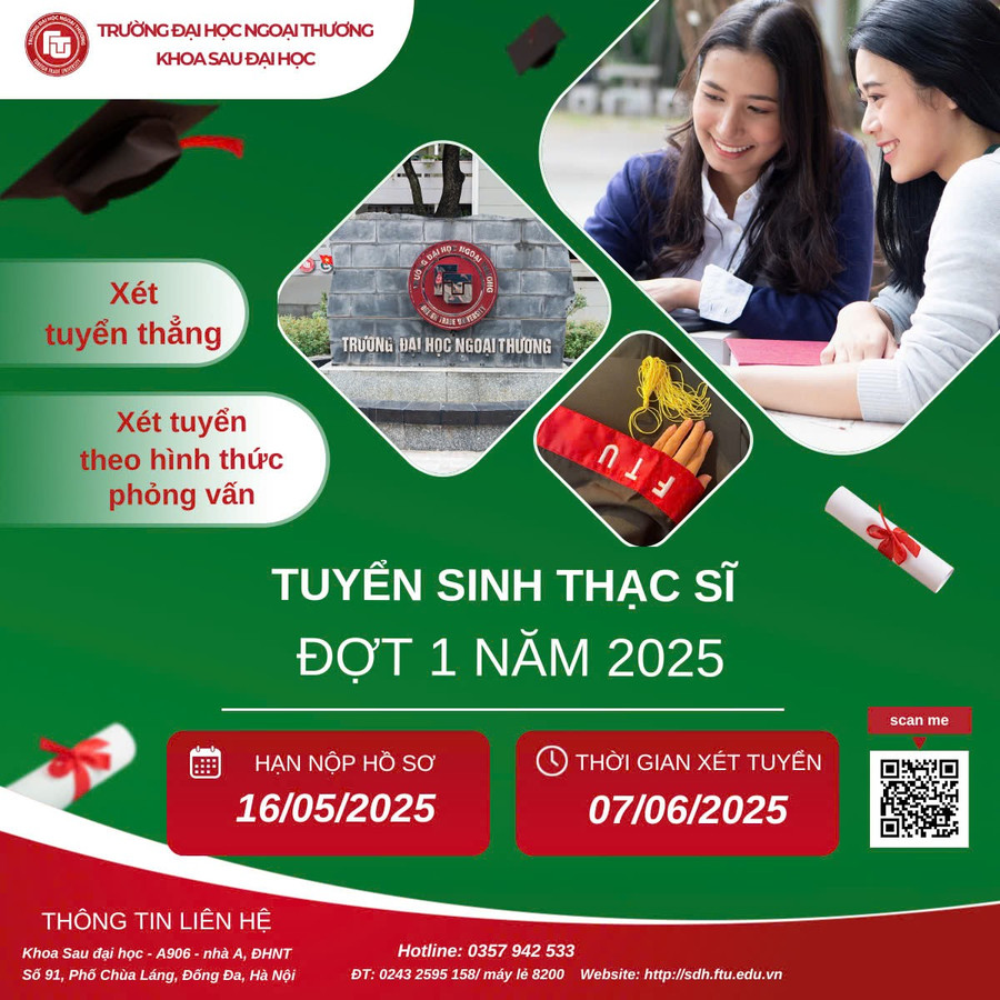 Chương trình đào tạo Thạc sĩ Tài chính - Ngân hàng - Bệ phóng tri thức, thực hành nghề nghiệp.