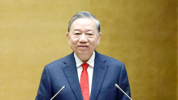 Tổng Bí thư Tô Lâm phát biểu chỉ đạo. (Ảnh: Thống Nhất/TTXVN)