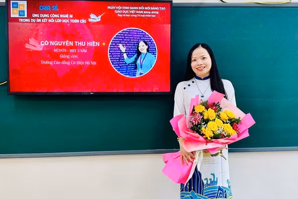 Thạc sĩ Nguyễn Thu Hiền là thành viên sáng lập Dự án lớp học toàn cầu tại Việt Nam.