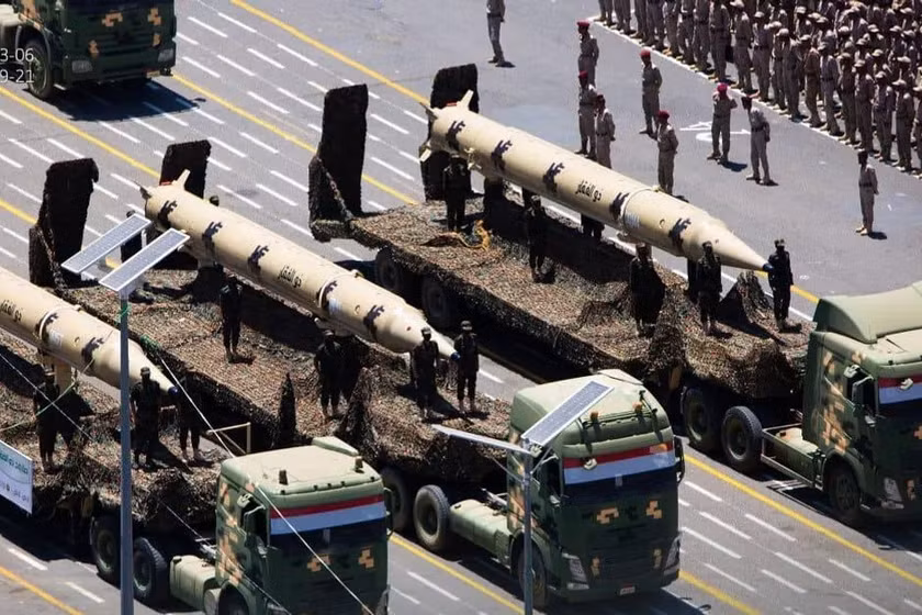 Tên lửa đạn đạo của lực lượng Houthi.