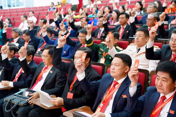 Các đại biểu tham dự Phiên trù bị, Đại hội đại biểu Đảng bộ TPHCM lần thứ I. Ảnh: BTC.