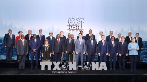 Các nhà lãnh đạo dự Hội nghị Thượng đỉnh G7 mở rộng