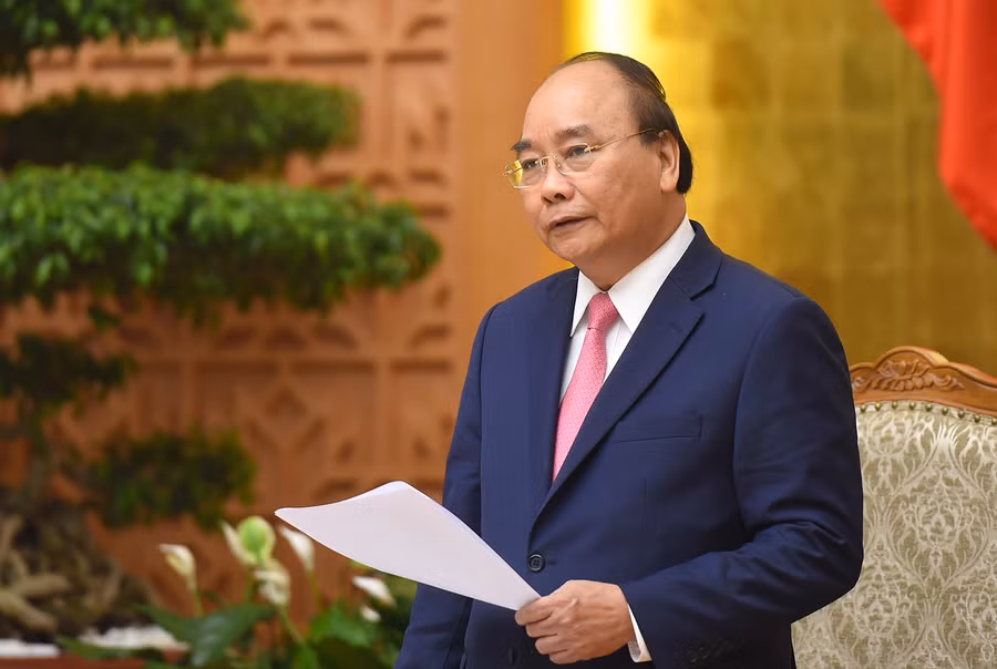 Thủ tướng phát biểu tại phiên họp - Ảnh: VGP