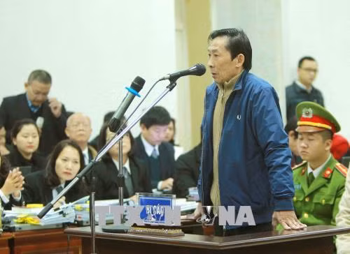 Bị cáo Vũ Hồng Chương, nguyên Trưởng Ban quản lý dự án nhà máy nhiệt điện Thái Bình 2. (Ảnh: TTXVN)