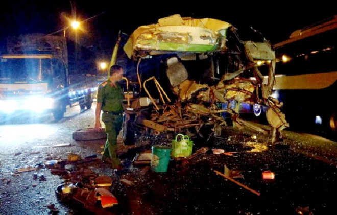 Hiện trường vụ tai nạn tại Đồng Nai