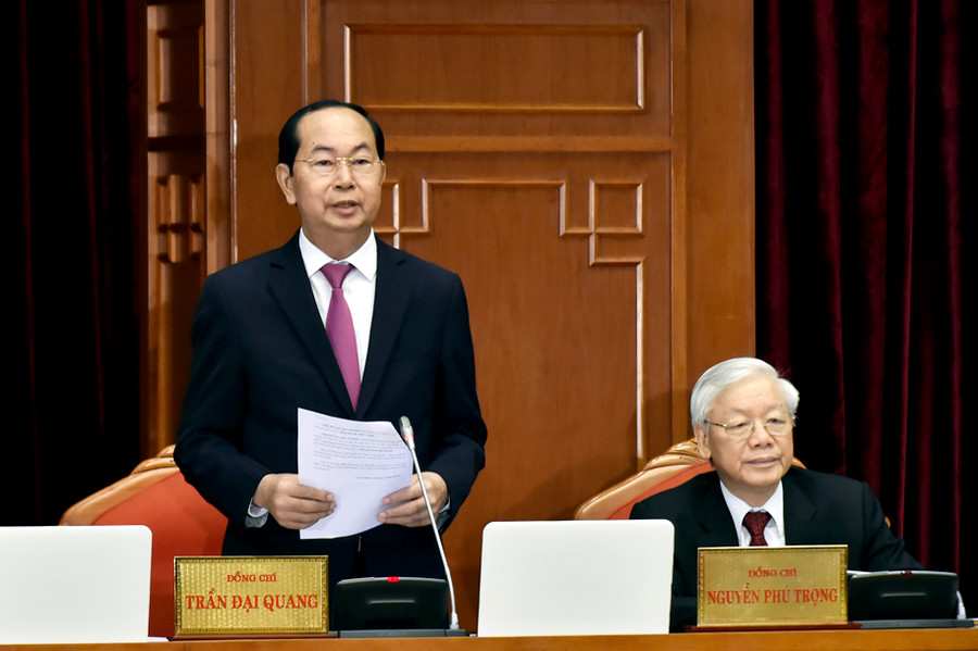 Chủ tịch nước Trần Đại Quang phát biểu tại Hội nghị. Ảnh: VGP Chủ tịch nước Trần Đại Quang phát biểu tại Hội nghị. Ảnh: VGP