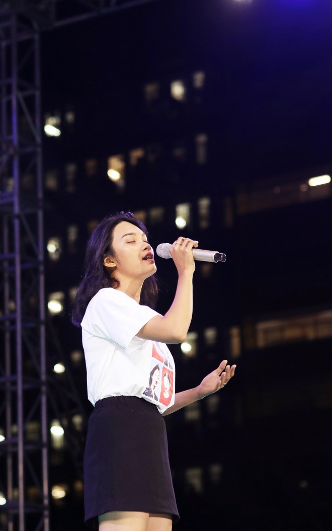 Nữ diễn viên Thanh Tú với giọng hát trong trẻo