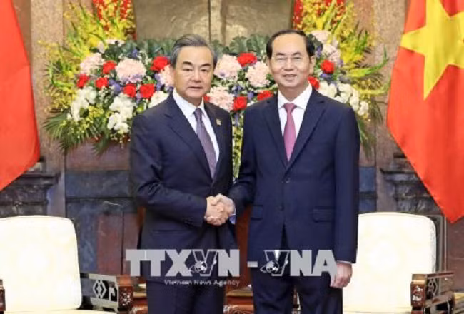 Chủ tịch nước tiếp Ủy viên Quốc vụ, Bộ trưởng Ngoại giao Trung Quốc