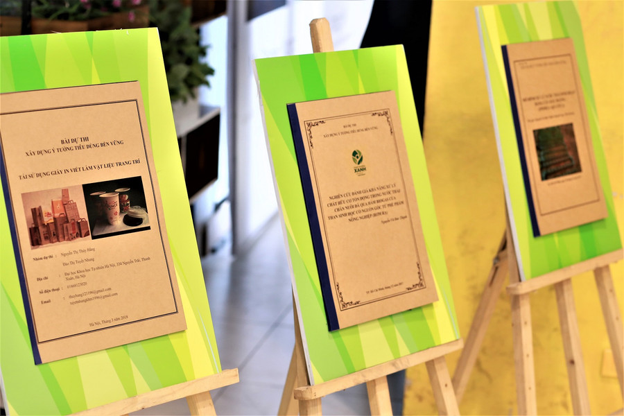 Sản phẩm đạt giải được trưng bày tại sự kiện Sản phẩm đạt giải được trưng bày tại sự kiện