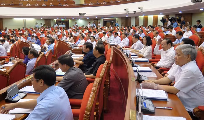 Các đại biểu tham dự hội nghị toàn quốc về công tác phòng chống tham nhũng