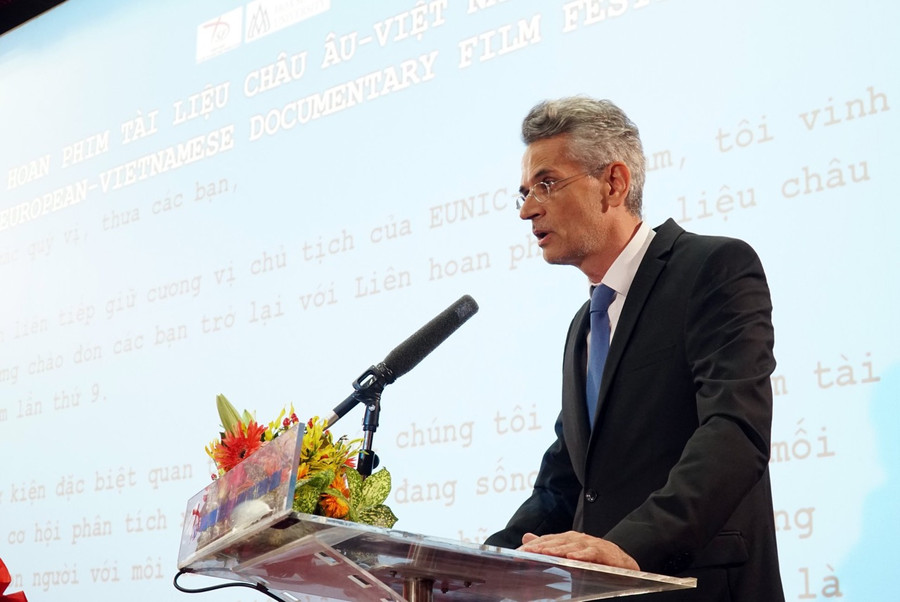 Ông Emmanuel Labrande – Giám đốc Viện Pháp tại Hà Nội – L’Espace chủ tịch EUNIC – Việt Nam. Ảnh Dương Huy