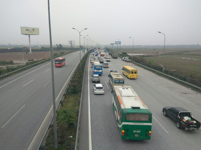 Tuyến cao tốc Cầu Giẽ - Ninh Bình luôn có mật độ phương tiên cao