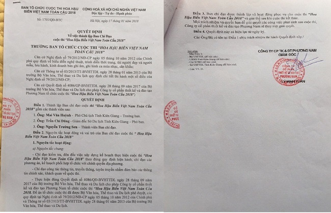 Quyết định bổ nhiệm thành viên ban chỉ đạo cuộc thi của ông Lý Minh Tuấn