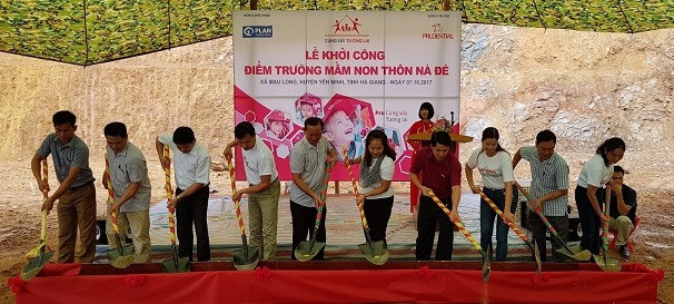 Lễ khởi công xây dựng Trường mầm non thôn Nà Đé.