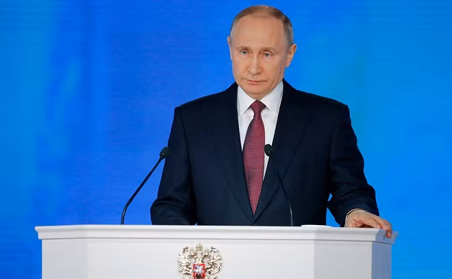 Tổng thống Nga V.Putin - Ảnh: AP