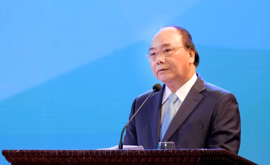 Thủ tướng Nguyễn Xuân Phúc phát biểu tại lễ kỷ niệm. - Ảnh: VGP