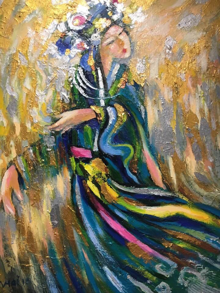 Tác phẩm được trưng bày tại buổi triển lãm “Bóng Đồng”