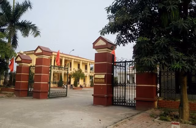 Trụ sở UBND xã Trung Nghĩa, nơi ông Thụy công tác. Ảnh: CTV